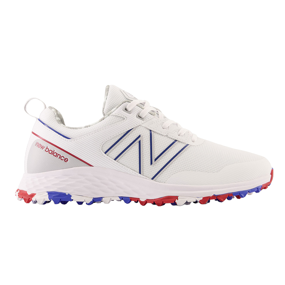 New-Balanace-Mens-fresh-foam-contend-spikeless-white-blue-red-mg4006wbd-front.jpg New Balance Fresh Foam Contend - الصورة 1