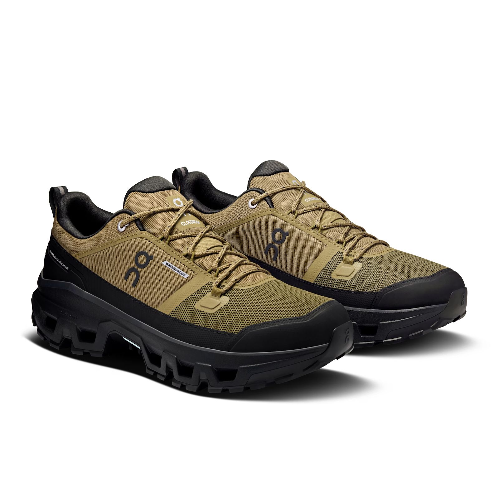 c4161a75-cbaa-4bee-a3d7-360625ac679e On Men’s Cloudrock Low Waterproof Hunter/Black - الصورة 1